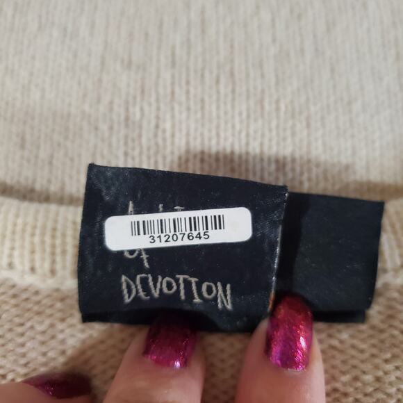 State of Elevenate Womens 100% Lambswool Sweater Size L Aztec Tribal Nordic Knit - Picture 9 of 13